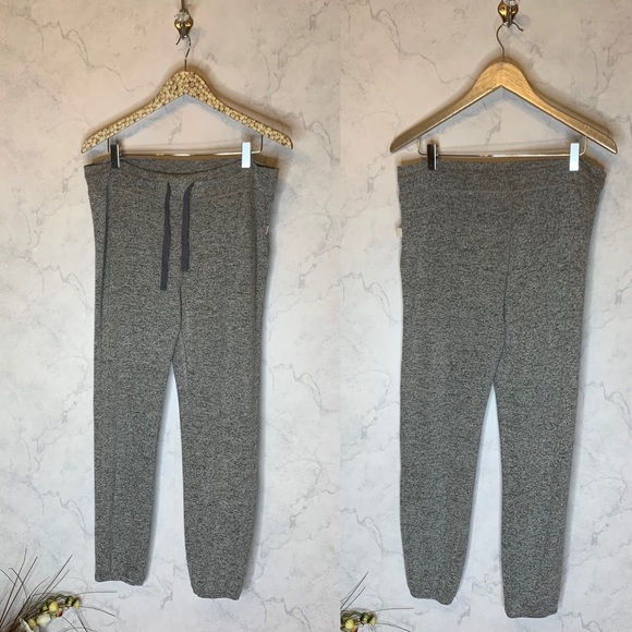 UGG grey Valentene Solid Terry Knit Jogger Lounge Pants - Picture 2 of 6